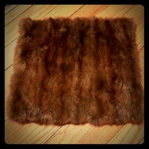 Fur clutch handbag / muff (vintage)